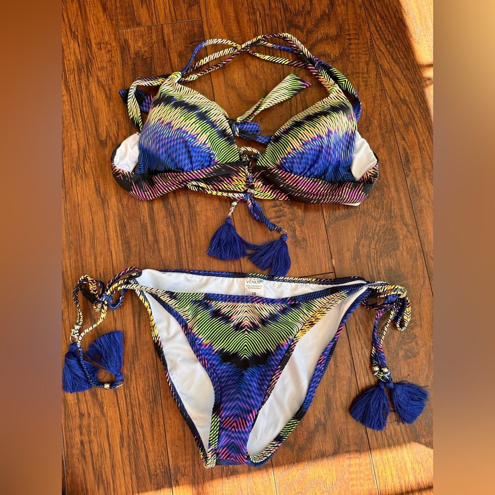 Venus Brand Tassel Triangle Bikini Set